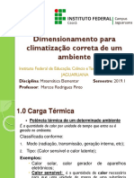 Dimensionamento Carga Termica