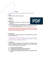 Estructura informe investigación