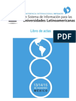 Conferencia Internacional Infoaces 2013 PDF