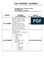 (Month Wise Academic Calendar For Computer Fundamentals) PDF