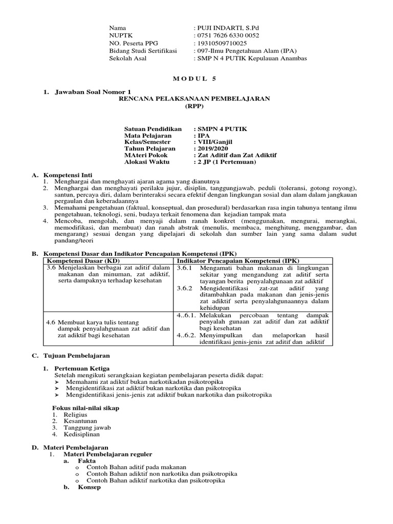 Tugas Akhir Modul 5 Puji Indarti Ipa