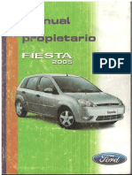 Manual Del Propietario Ford Fiesta Superchanger 2005 PDF