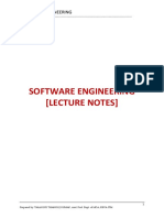 Software Engineering (Lecture Notes)