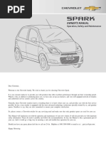 Chevrolet India Owner Manual Spark 28287791 PDF