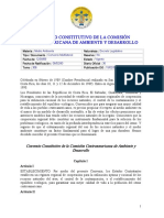 Convenio Constitutivo Comision Centroamericana Ambiente