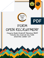 Form Pendaftaran Bem Fisip Unej 2019