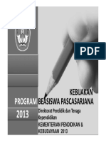 Sosialisasi - Beasiswa BPPDN DIKTI 2013 (Final) BW PDF