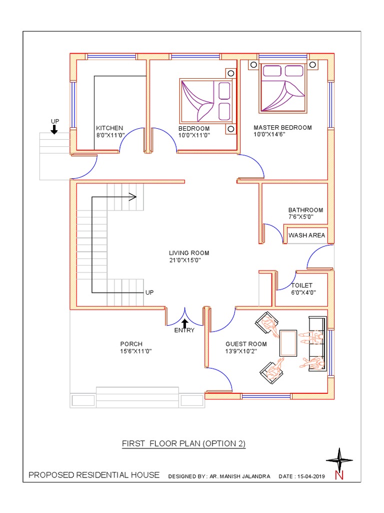 2-Bedroom House Floor Plan | PDF | Home & Garden