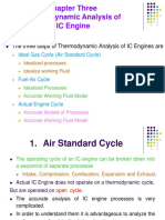 The Three Steps of Thermodynamic Analysis of IC Engines Are