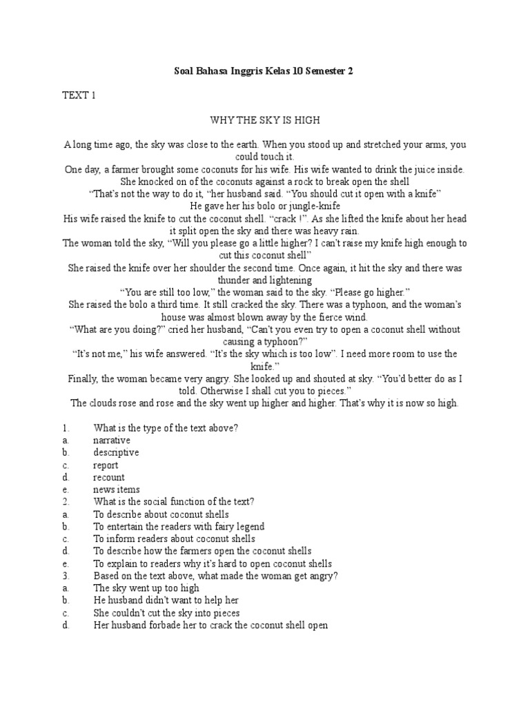 Soal Ujian Bahasa Inggris Kelas Xi Semester Genap Smk Search And Rescue Turtle