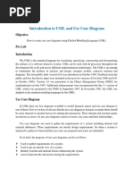 Lab#3 Introduction To UML and Use Case Diagram: Objective