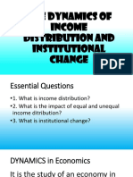 The Dynamics of Income Distribution and Institutional Change