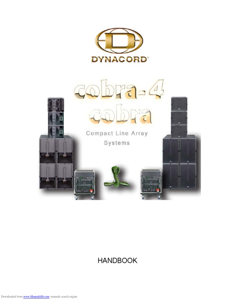Dynacord Cobra Line Array Setup Guide | PDF | Electronics | Applied And ...
