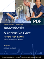 Anaesthesia & Intensive Care: For Fcai, Frca Edaic
