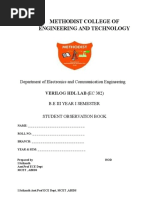 Student Verilog HDL LAB MANUAL FOR BE/B.TECH ECE STUDENTS 