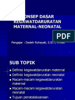 Konsep Dasar Kegawatdaruratan Maternal-Neonatal