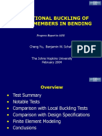 Distortional Buckling of C and Z Members in Bending: Cheng Yu, Benjamin W. Schafer