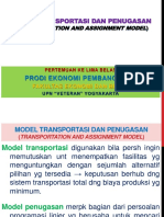 Model Transportasi