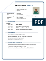 Contoh CV Kerja Praktek