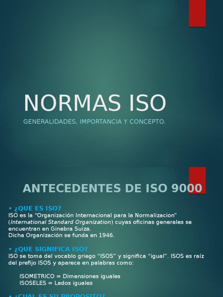 Normas ISO y Globalización - ELP - EXP | PDF | Organización ...