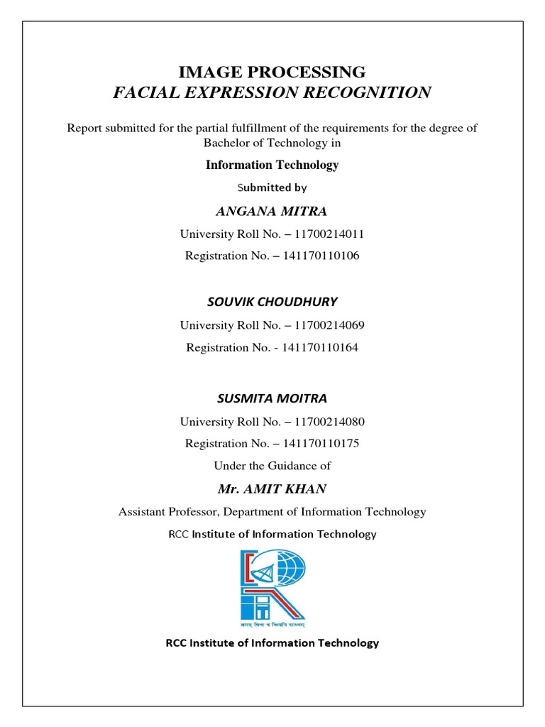 Facial Expression Recognition: Image Processing | PDF | Support Vector ...