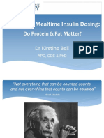 Optimising Mealtime Insulin Dosing