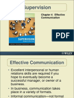 Supervision: Chapter 4: Effective Communication
