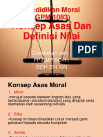  Konsep Asas Dan Definisi Nilai MORAL 