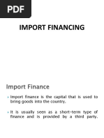 Import Financing