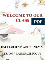 Unit 13 Films and Cinema- Language Focus