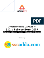SSC & Railway General Science Capsule 2019