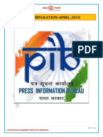 Pib Complilation-April, 2019: Apti Plus Academy For Civil Services