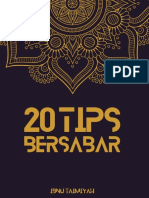 20 Tips Bersabar