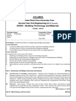 201001: Building Technology and Materials: Second Year Civil Engineering (