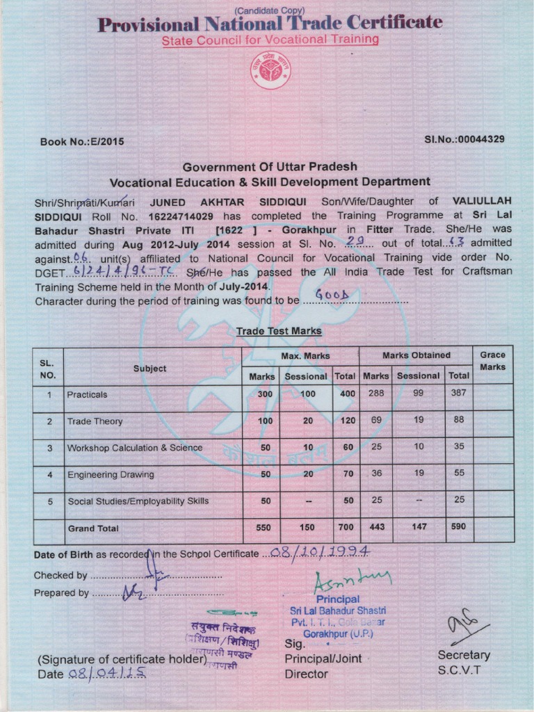 1 Certificate | PDF