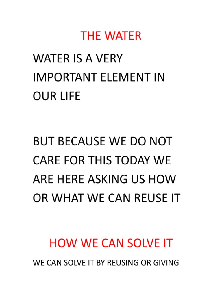 Reusing Water for Sustainable Living | PDF