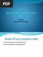 Test of Receptive Skill