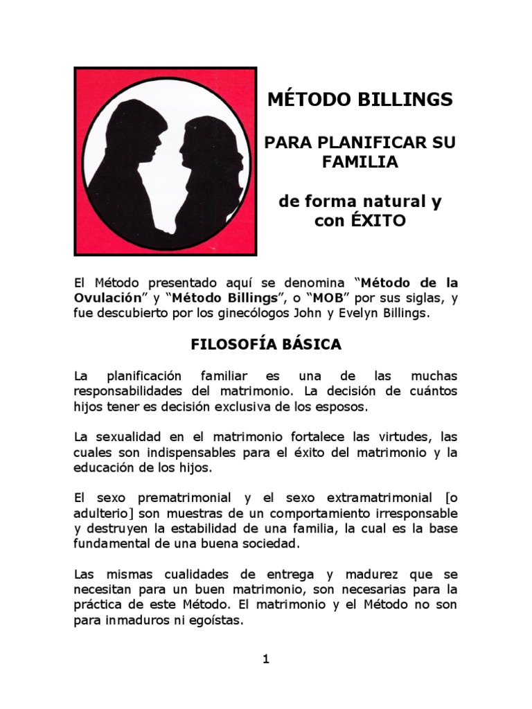 Metodo Billings o Metodo de Ovulacion | PDF | Fertilidad | Reproducción ...