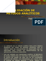 VALIDACIÓN MÉTODOS ANALÍTICOS