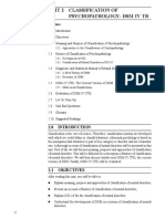Unit 2 Classification of Psychopathology: DSM Iv TR: Structure