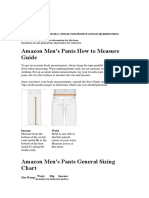 Men's Pants How to Measure Guide Vintage Cargo Pants