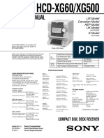 SONY HCD-XG60 - XG500 - Service Manual PDF