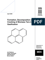 Formation Decomposition and Cracking of Biomass Tars