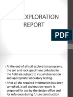 Soil Exploration Report
