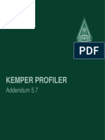 KEMPER PROFILER Addendum 5.7 (English) PDF