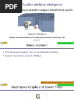 Lecture 6 - State Space Search - Uninformed Search