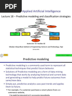 Lecture 18 - Predictive Modelling