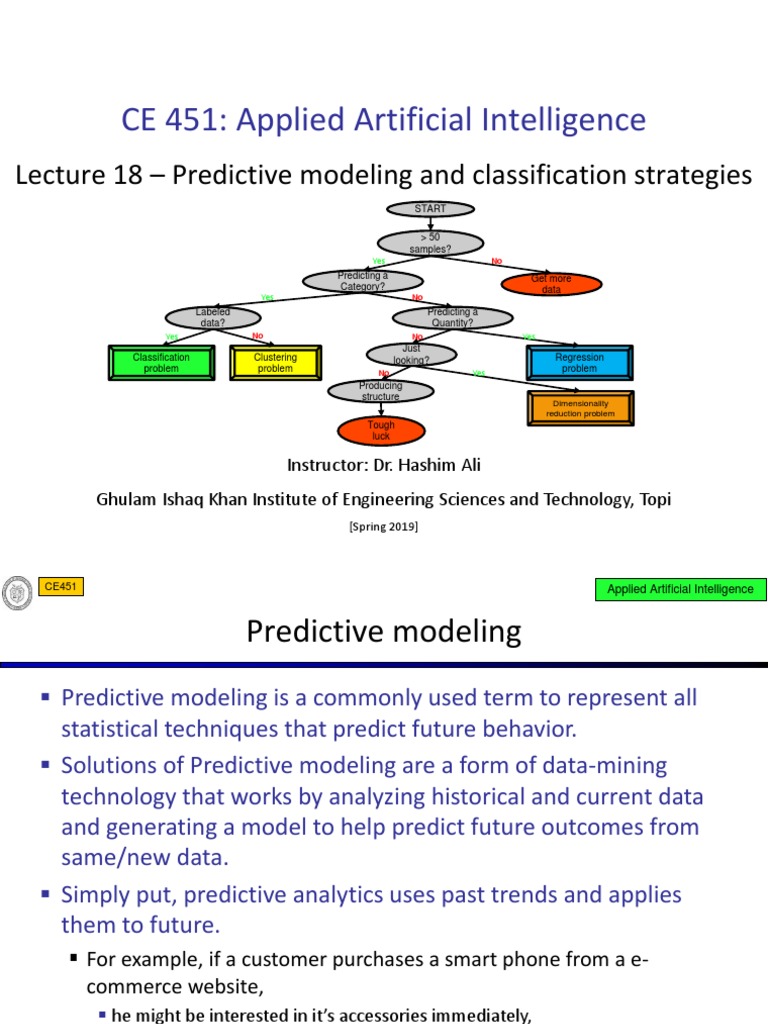 Lecture 18 - Predictive Modelling | PDF | Statistical Classification ...