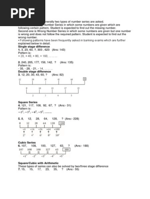 Number Series | PDF | Ratio | Interest