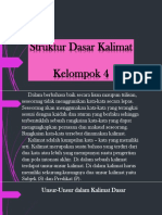 Struktur Kalimat Dasar Bahasa Indonesia